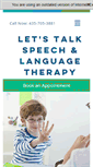 Mobile Screenshot of letstalkspeech.com